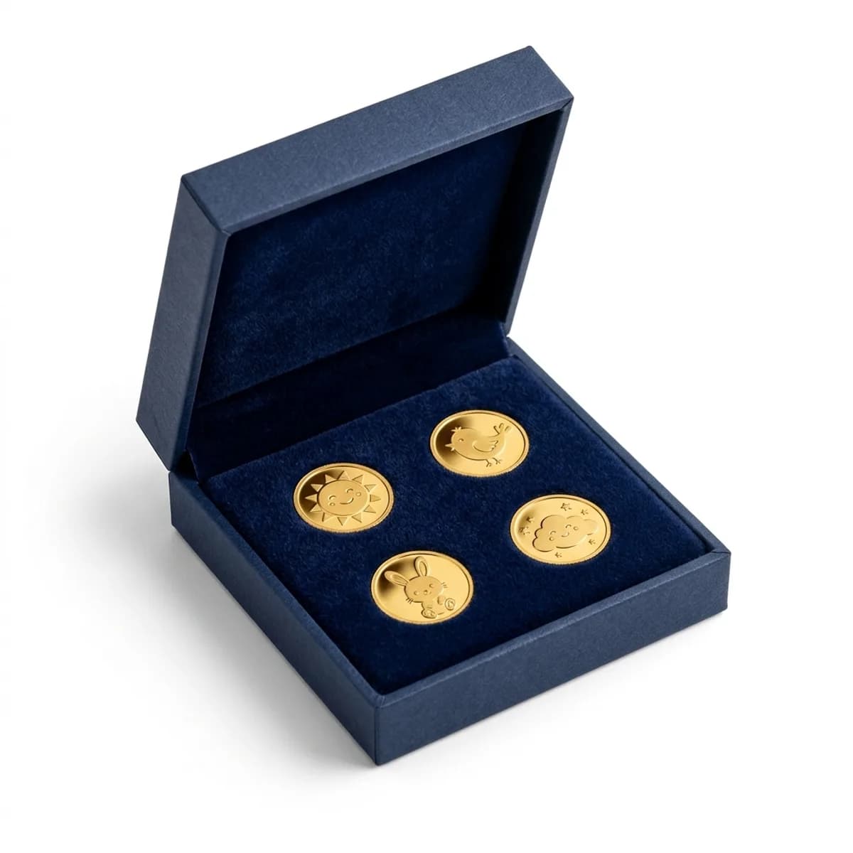 Kids Gold Coin Set — 4 × 1 g — 4 g 24K · 999