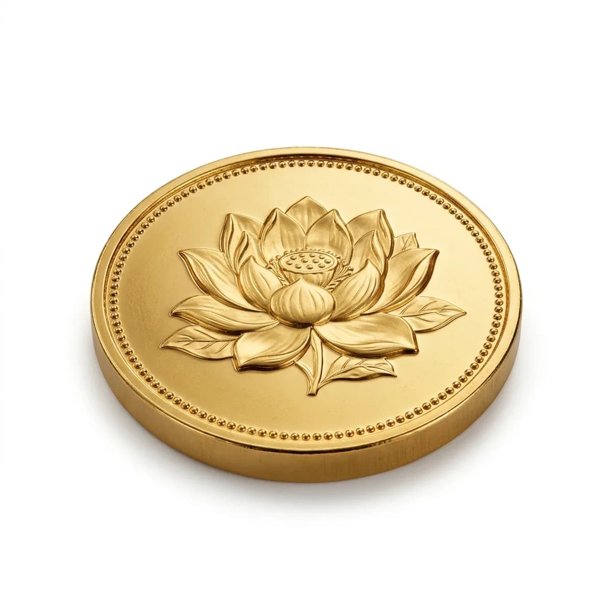 Lotus Wedding Coin — 1 g 24K · 999