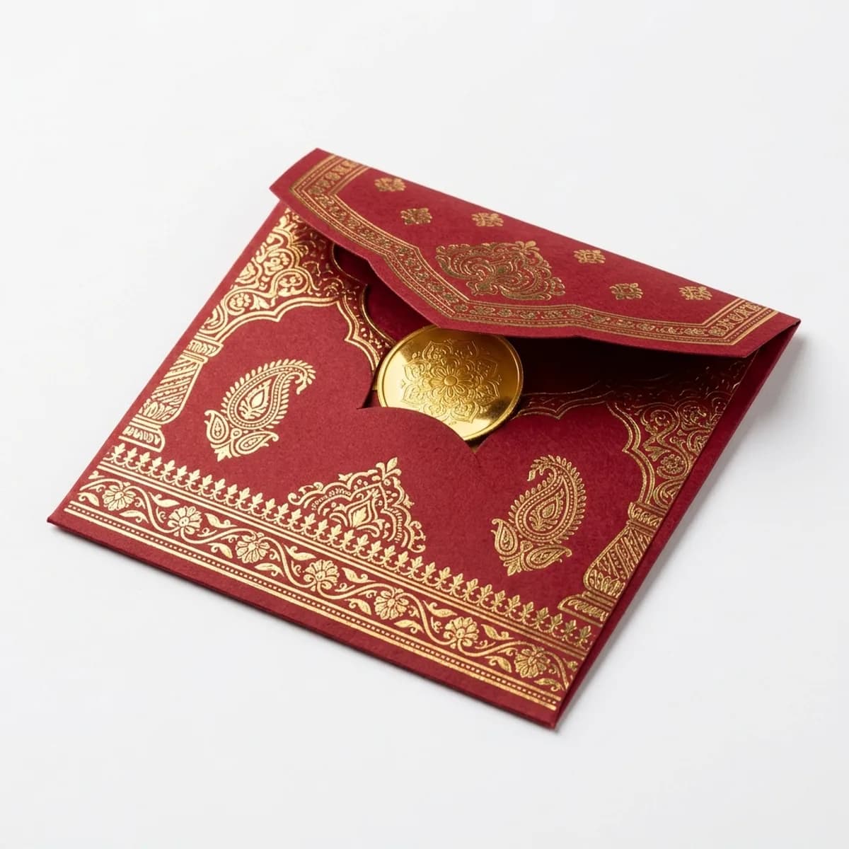 Shagun Lifafa with 100 mg Gold Coin — 100 mg 24K · 999